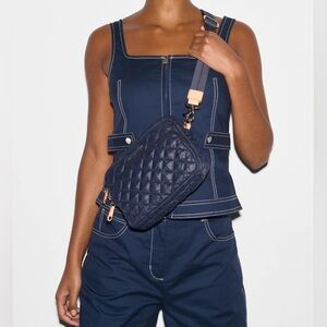 MZ Wallace Small Metro Camera Bag in Dawn (Navy Blue)